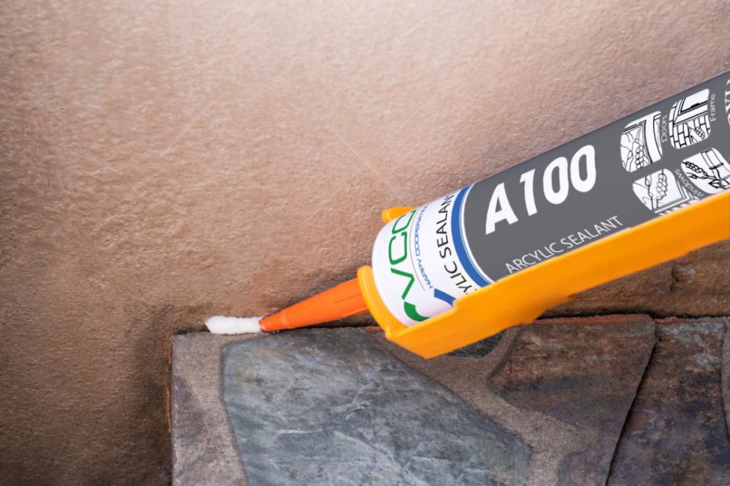 Sử dụng VCC A100 để trám trét các khe hở VCC Sealant Sản xuất phân phối keo silicone và chất kết dính chuyên nghiệp Sử dụng VCC A100 để trám trét các khe hở