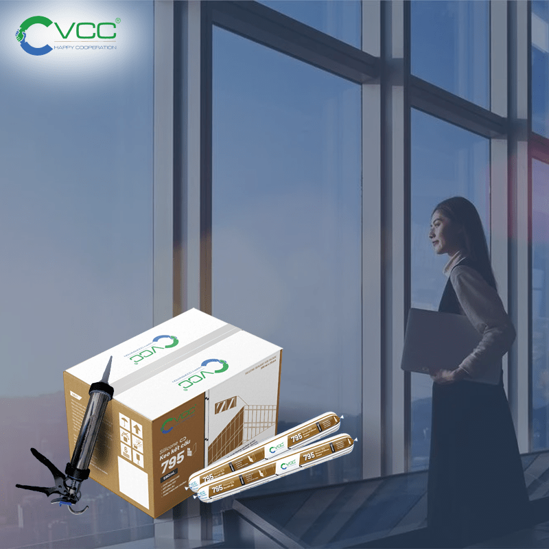 VCC 795 và thùng 795 VCC Sealant Sản xuất phân phối keo silicone và chất kết dính chuyên nghiệp Sản phẩm VCC 795