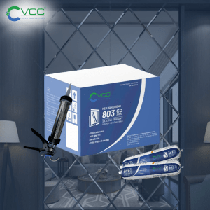 VCC 803 và thùng keo VCC 803 VCC Sealant Sản xuất phân phối keo silicone và chất kết dính chuyên nghiệp Hình ảnh Keo thùng keo và súng bắn keo VCC 803