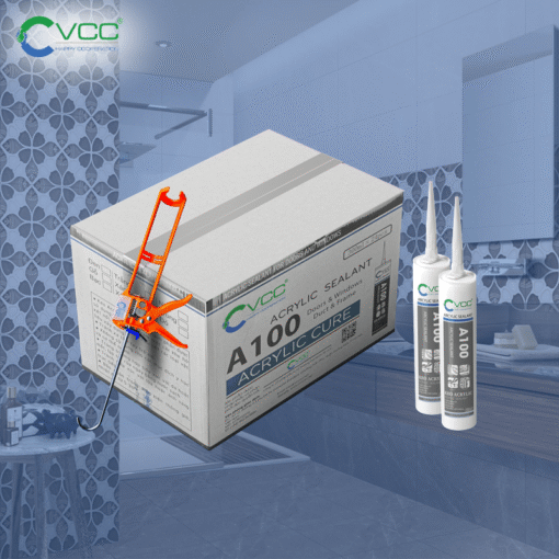 thùng keo VCC A100 và súng bắn keo