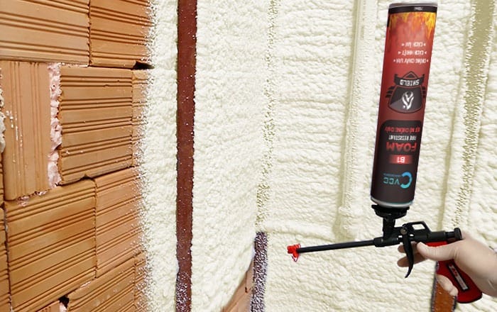 Sử dụng VCC foam B1 để cách nhiệt cách âm VCC Sealant Sản xuất phân phối keo silicone và chất kết dính chuyên nghiệp Sử dụng keo bọt nở VCC foam B1 để cách nhiệt cách âm