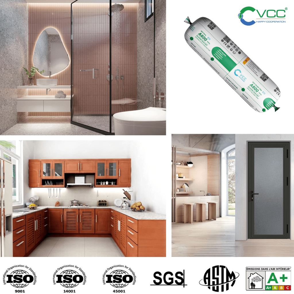 ung dung cua VCC A600 VCC Sealant Sản xuất phân phối keo silicone và chất kết dính chuyên nghiệp ứng dụng của VCC A600