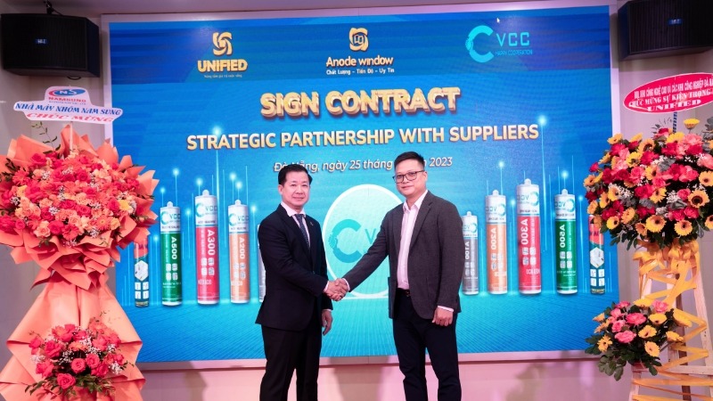 VCC kí hợp đồng đối tác chiến lược với UNIFIED VCC Sealant Sản xuất phân phối keo silicone và chất kết dính chuyên nghiệp VCC kí hợp đồng đối tác chiến lược với UNIFIED