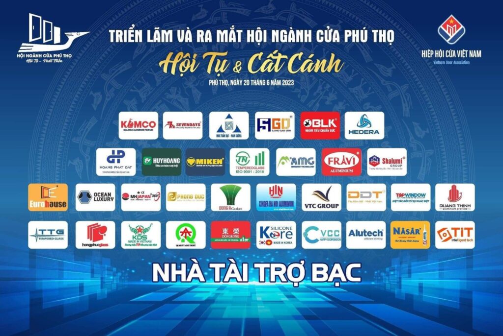 VCC là nhà tài trợ bạc của Triển lãm và lễ ra mắt hội ngành cửa phú thọ VCC Sealant Sản xuất phân phối keo silicone và chất kết dính chuyên nghiệp VCC là nhà tài trợ bạc của Triển lãm và lễ ra mắt hội ngành cửa phú thọ