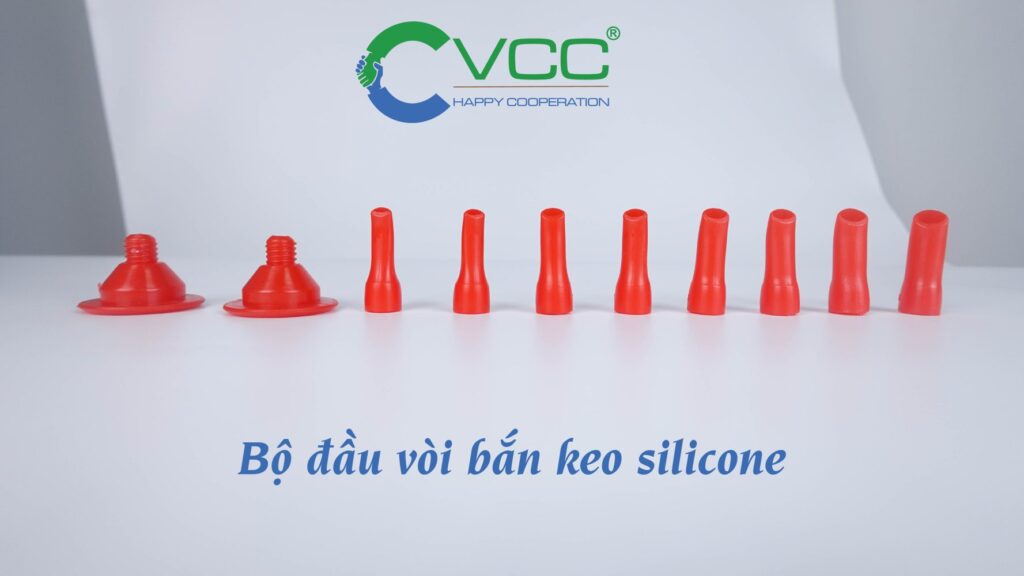 Bộ đầu vòi bắn keo silicone VCC Sealant Sản xuất phân phối keo silicone và chất kết dính chuyên nghiệp Bộ đầu vòi bắn keo silicone