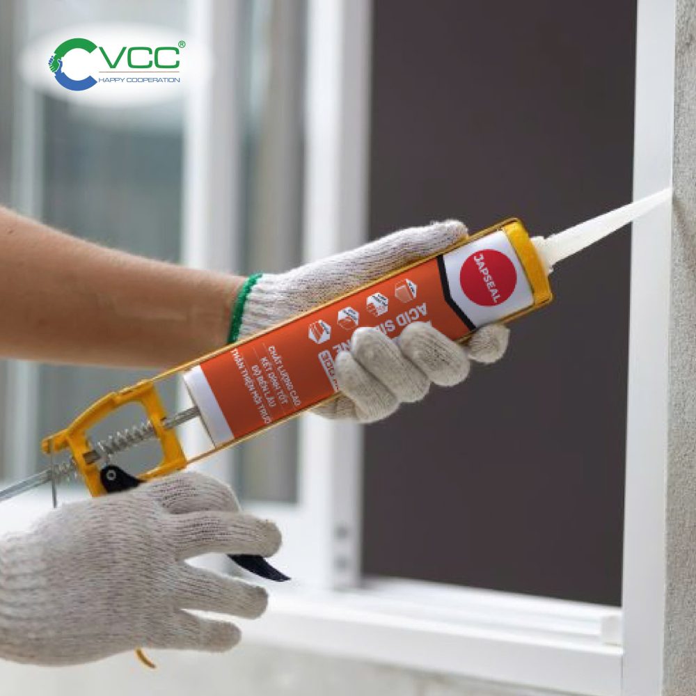keo silicone japseal A300 để trám trét cửa sổ VCC Sealant Sản xuất phân phối keo silicone và chất kết dính chuyên nghiệp keo silicone japseal A300 để trám trét cửa sổ