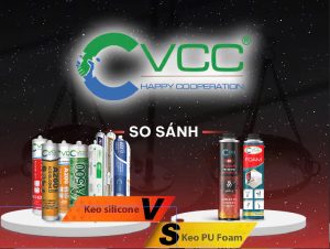 keo silicone và keo bọt nở Polyurethane