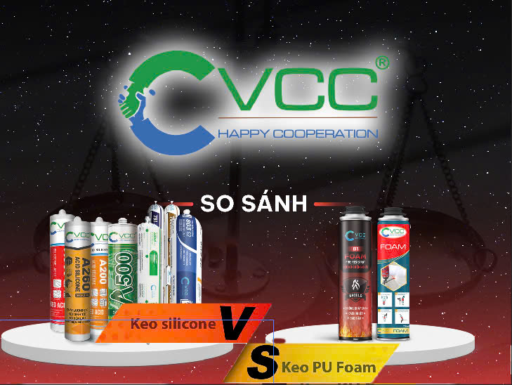 keo silicone và keo bọt nở Polyurethane VCC Sealant Sản xuất phân phối keo silicone và chất kết dính chuyên nghiệp keo silicone và keo bọt nở Polyurethane