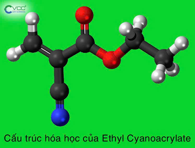 Cấu trúc hóa học của Ethyl Cyanoacrylate