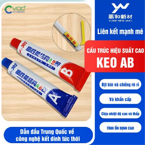 Keo AB Acrylate YW302 VCC Sealant Sản xuất phân phối keo silicone và chất kết dính chuyên nghiệp Keo AB Acrylate YW302