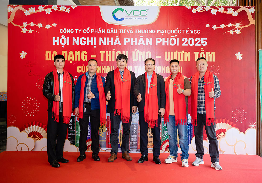 Checkin tại sảnh phòng hội nghị VCC Sealant Sản xuất phân phối keo silicone và chất kết dính chuyên nghiệp Checkin tại sảnh phòng hội nghị