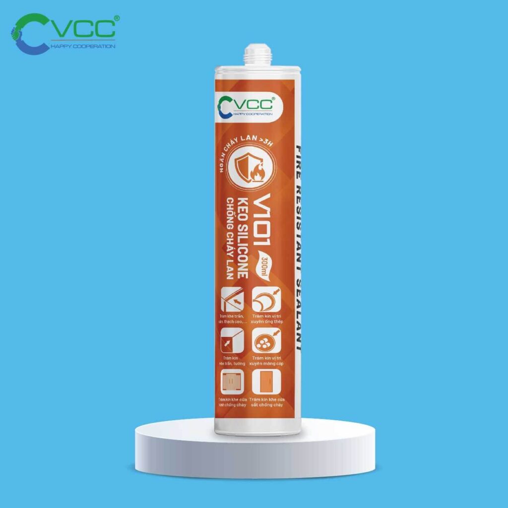 Keo silicone chống cháy lan V101