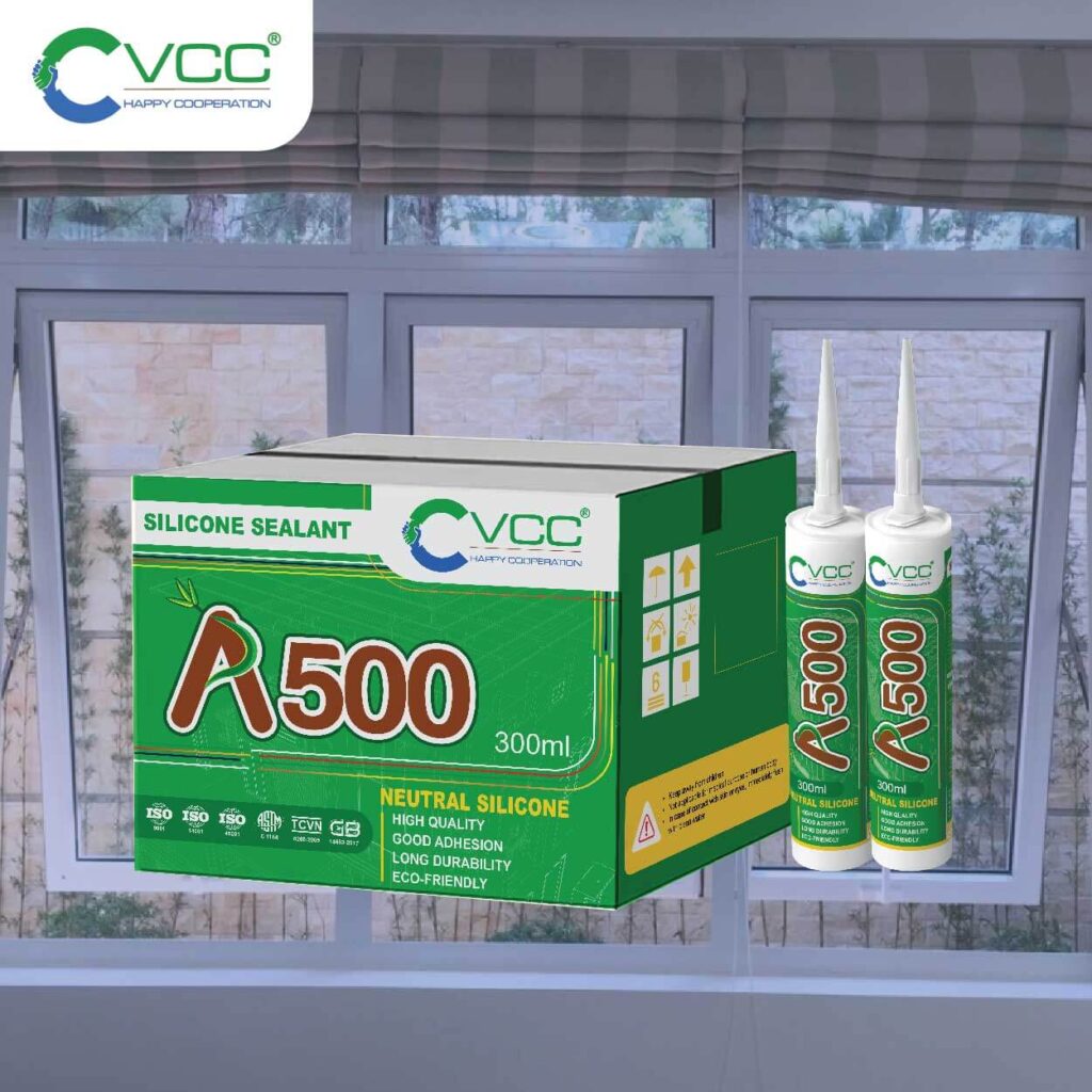 Chống nóng bằng keo silicone VCC A500 VCC Sealant Sản xuất phân phối keo silicone và chất kết dính chuyên nghiệp Chống nóng bằng keo silicone VCC A500