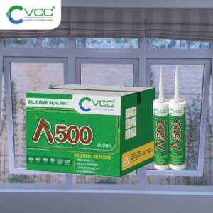 Chống nóng bằng keo silicone VCC A500 VCC Sealant Sản xuất phân phối keo silicone và chất kết dính chuyên nghiệp Keo silicone trung tính VCC A500