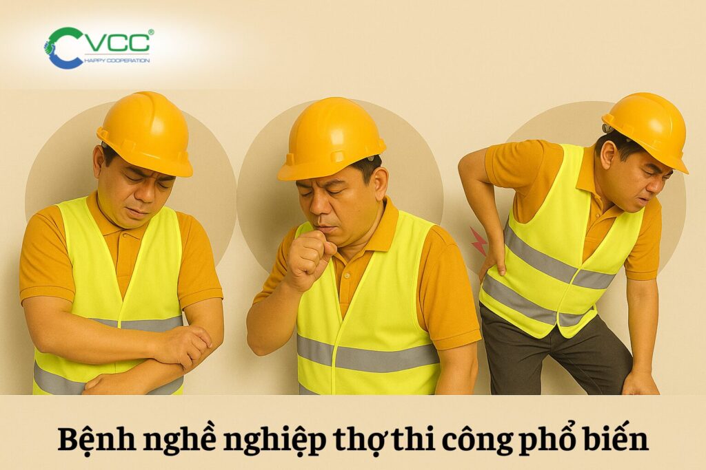 Bệnh nghề nghiệp thợ thi công phổ biến VCC Sealant Sản xuất phân phối keo silicone và chất kết dính chuyên nghiệp Bệnh nghề nghiệp thợ thi công phổ biến