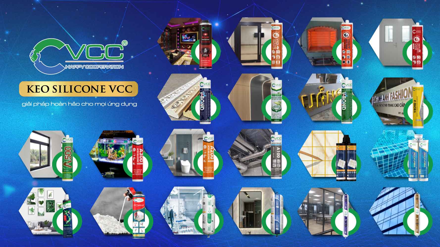 Các sản phẩm keo của VCC
