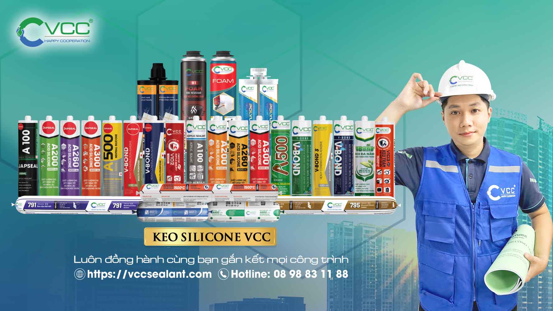 VCC luôn đồng hành cùng bạn gắn kết các công trình