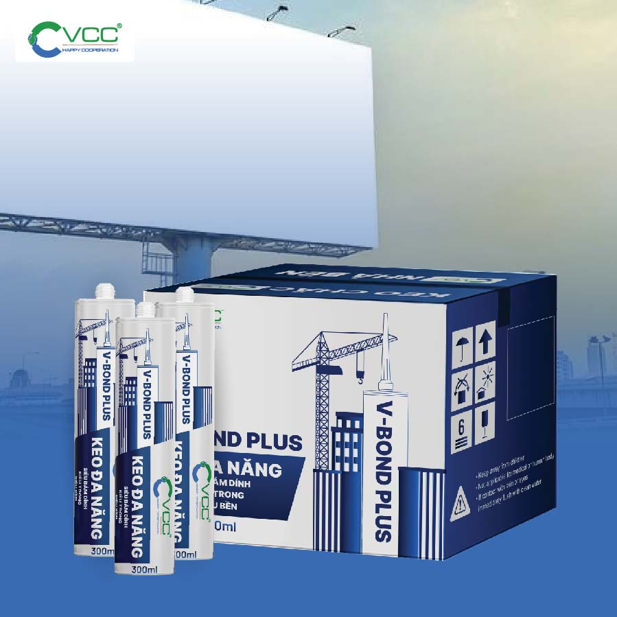 Keo dán VBond Plus trong thi công quảng cáo VCC Sealant Sản xuất phân phối keo silicone và chất kết dính chuyên nghiệp Keo dán V Bond Plus trong thi công quảng cáo