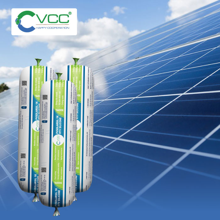 Keo quang điện VCC PVSOLARSIL 1K VCC Sealant Sản xuất phân phối keo silicone và chất kết dính chuyên nghiệp Keo quang điện VCC PVSOLARSIL 1K