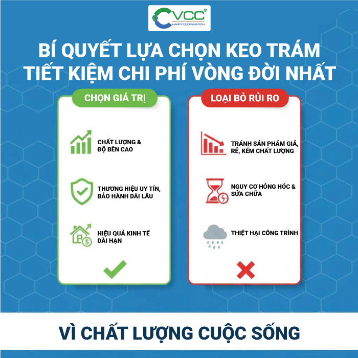 Bí quyết lựa chọn keo trám tiết kiệm Chi phí vòng đời nhất