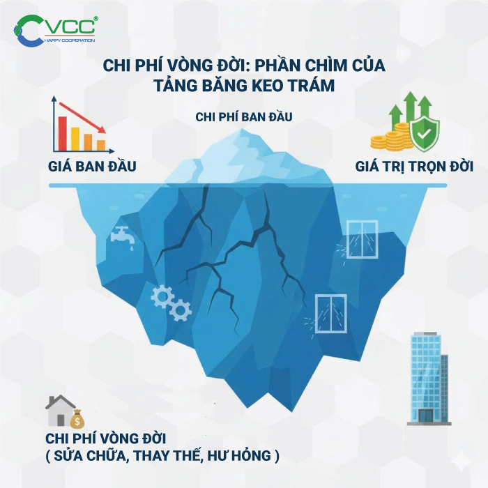 Chi phí vòng đời keo trám