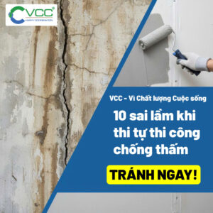 10 Sai lầm khi tự thi công chống thấm