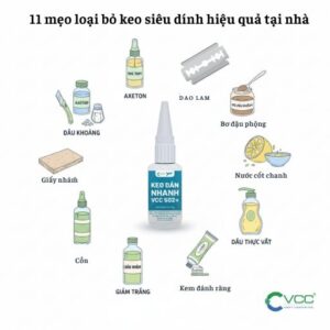 11 mẹo loại bỏ keo siêu dính hiệu quả tại nhà