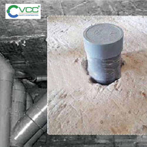 Cổ ống thoát nước hộp gen bị rò rỉ