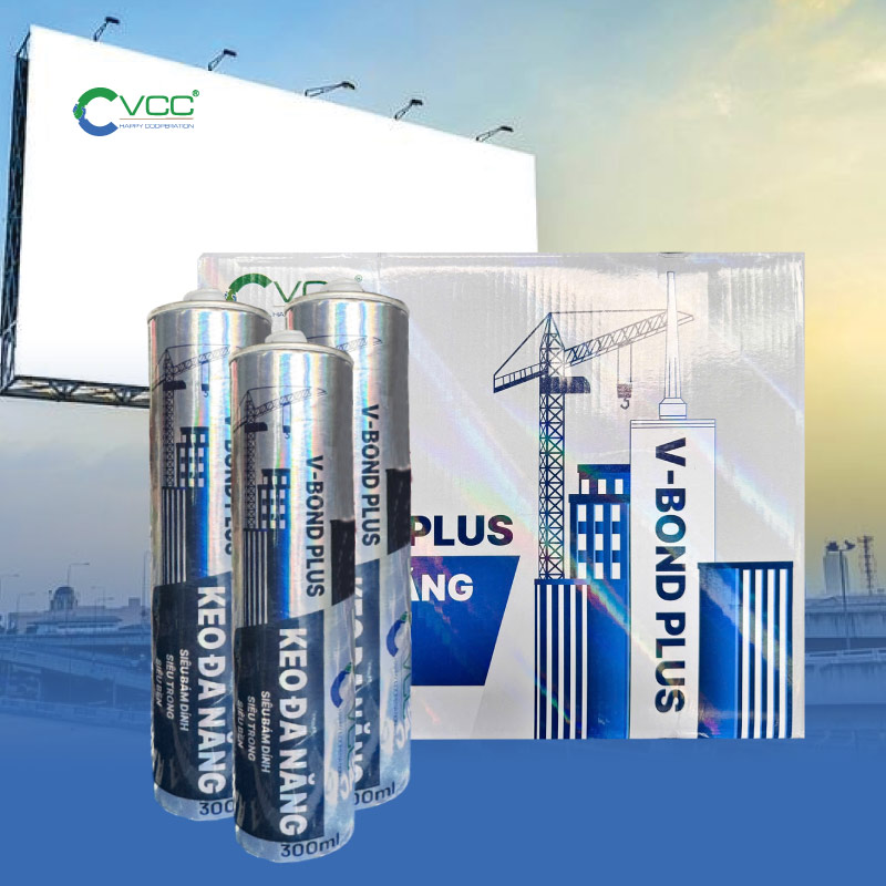 Keo dán V-Bond Plus trong thi công quảng cáo » VCC Sealant - Sản xuất, phân phối keo silicone và chất kết dính chuyên nghiệp Keo dán V-Bond Plus trong thi công quảng cáo