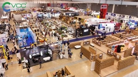 Không gian triển lãm VIBE 2025 tại Trung tâm Hội chợ SECC (TP.HCM)