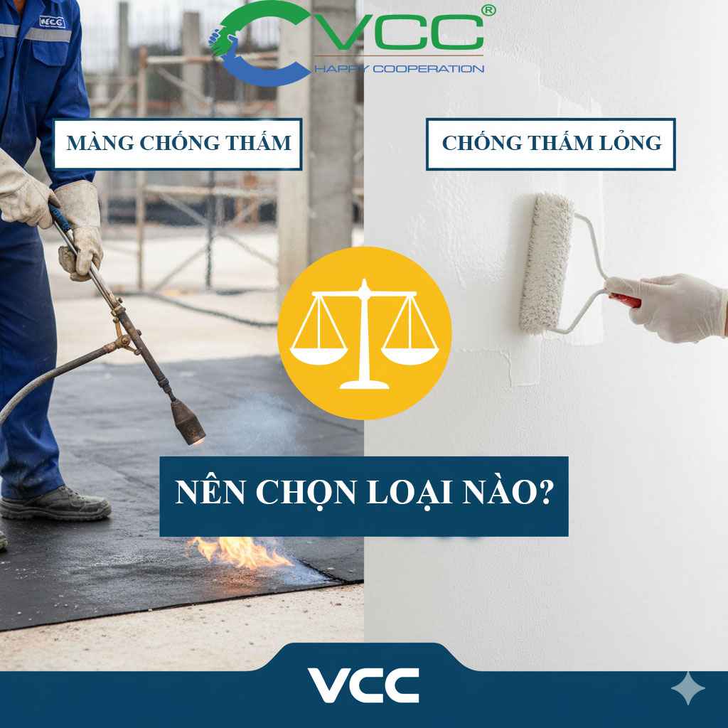 Màng chống thấm vs Chống thấm lỏng