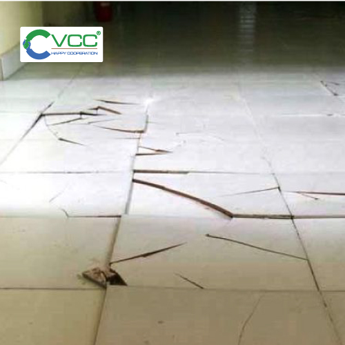 Sàn gạch đá bị rộp nứt vỡ hoặc thấm ngược