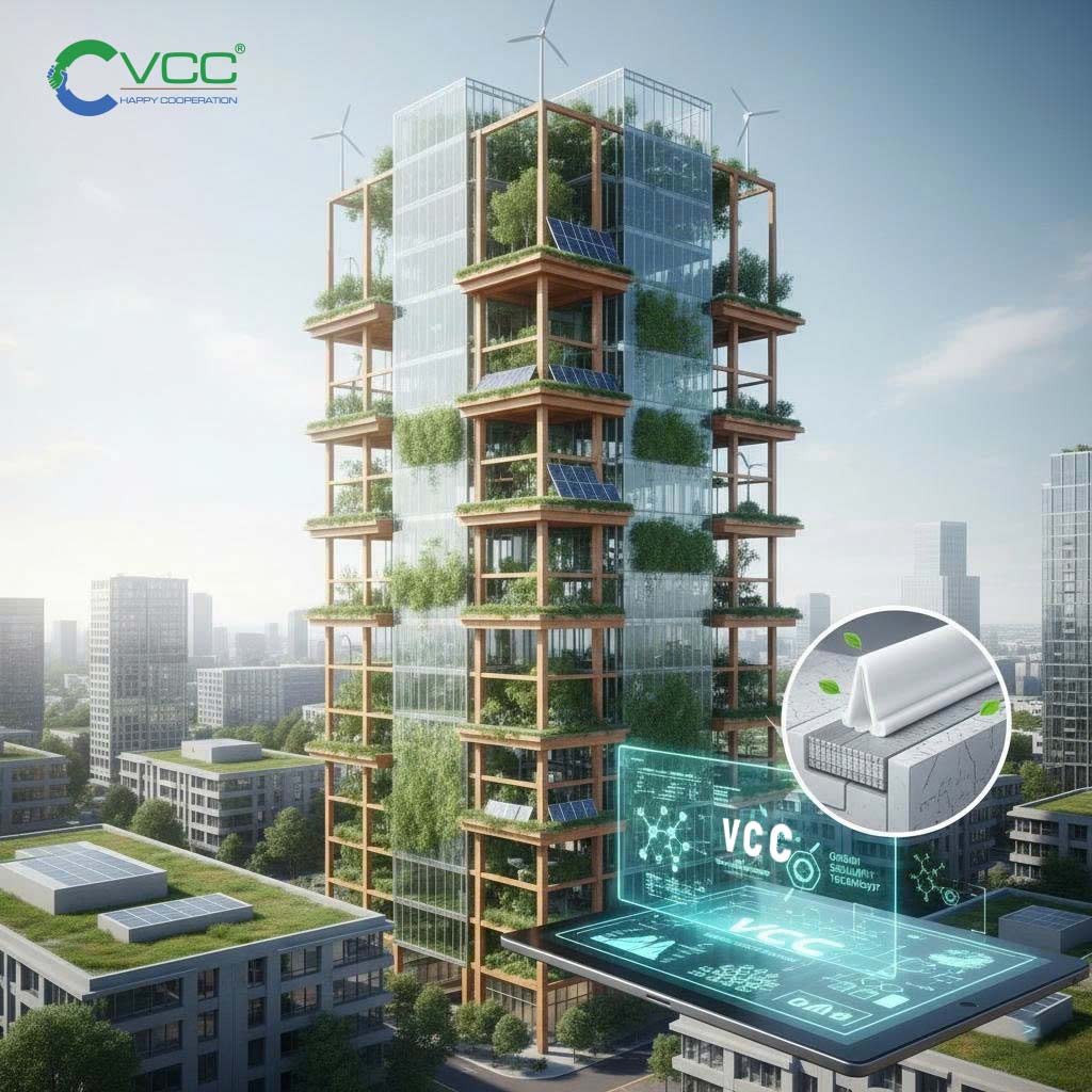 Vật liệu xanh và chuyển đổi xanh Xu hướng của tương lai VCC Sealant Sản xuất phân phối keo silicone và chất kết dính chuyên nghiệp Vật liệu xanh và chuyển đổi xanh Xu hướng của tương lai