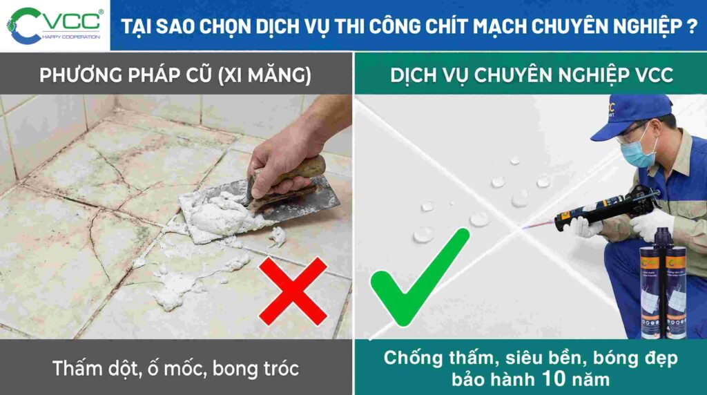 Tại sao nên chọn dịch vụ thi công chít mạch chuyên nghiệp