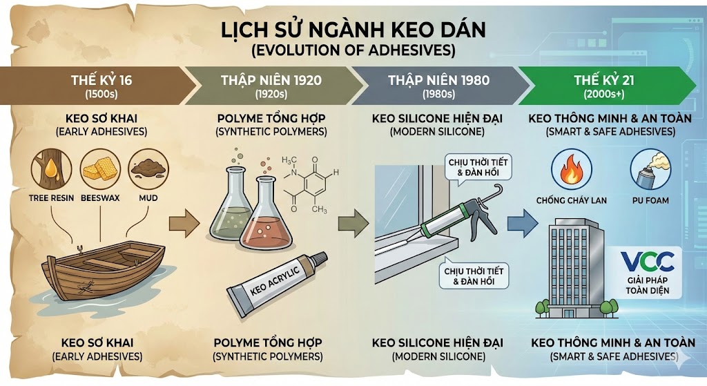 Lược Sử Ngành Keo Dán