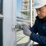 Kỹ Sư Vcc Sử Dụng Thước Cặp điện Tử đo Kích Thước Khe Co Giãn Trên Vách Kính Mặt Dựng để Tính Toán Biến Dạng Mối Nối Chuẩn Kỹ Thuật  Vcc Sealant   Sản Xuất Phân Phối Keo Silicone Và Chất Kết Dính Chuyên Nghiệp