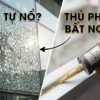 Bên Trái Là Tấm Kính Cường Lực Bị Vỡ Vụn Tự Nhiên Bên Phải Là Súng Bắn Keo Cũ đang Bắn đường Keo Nứt Nẻ Không Nhãn Mác  Vcc Sealant   Sản Xuất Phân Phối Keo Silicone Và Chất Kết Dính Chuyên Nghiệp