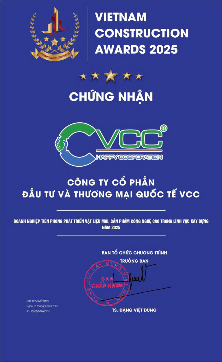 Các chứng nhận, thành tựu và các đóng góp Xã Hội Của VCC