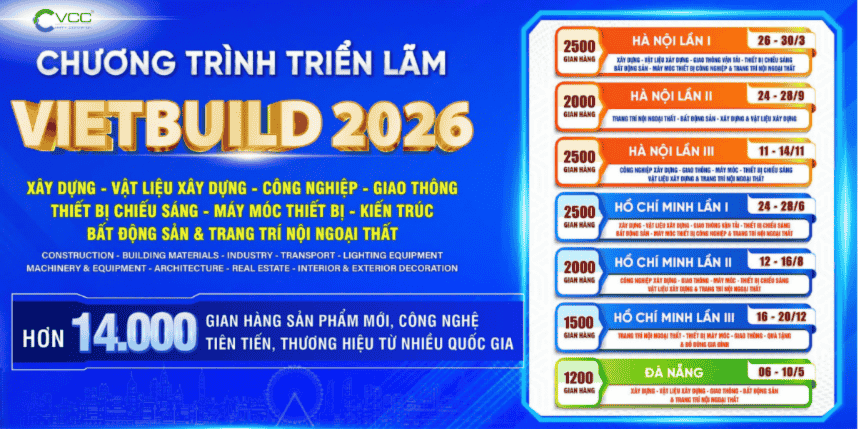 Quy Mô Triển Lãm Vietbuild 2026