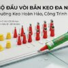 Bộ 9 đầu Vòi Bắn Keo Inox Vcc đa Năng Nhiều Kích Cỡ Thi Công Cùng Keo Silicone Vcc A500 Trên Mặt Kính  Vcc Sealant   Sản Xuất Phân Phối Keo Silicone Và Chất Kết Dính Chuyên Nghiệp