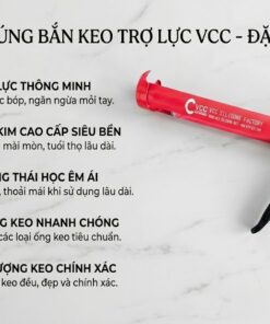 Hình ảnh Minh Họa 5 đặc điểm Nổi Bật Của Súng Bắn Keo Trợ Lực Vcc Chính Hãng Bao Gồm Cơ Chế Trợ Lực Thông Minh Khung Hợp Kim Siêu Bền Tay Cầm Công Thái Học êm ái Thay Thế ống Keo Nhanh Chóng Và Kiểm Soát Lượng Keo Chính Xác  Vcc Sealant   Sản Xuất Phân Phối Keo Silicone Và Chất Kết Dính Chuyên Nghiệp