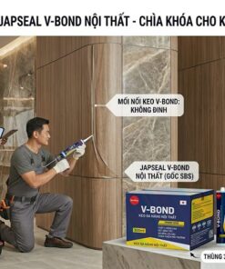 Thợ Thi Công Và Kiến Trúc Sư Sử Dụng Keo Japseal V bond Nội Thất Của Vcc Dán Tấm ốp Trang Trí Vân đá Tại Sảnh Tòa Nhà Sang Trọng  Vcc Sealant   Sản Xuất Phân Phối Keo Silicone Và Chất Kết Dính Chuyên Nghiệp