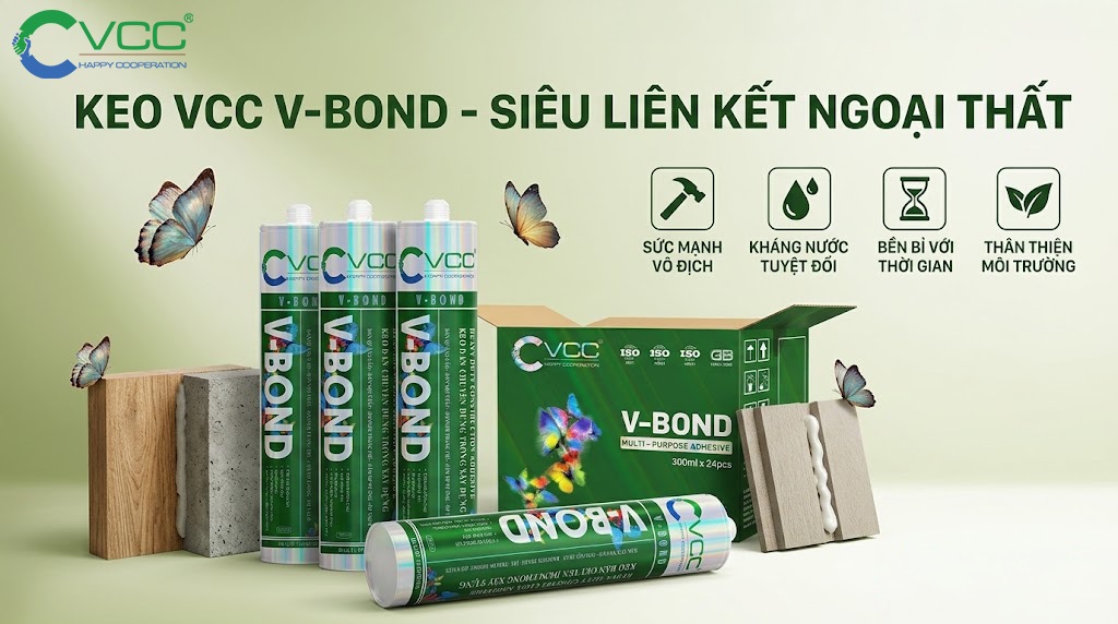 VCC V-Bond - Giải pháp keo dán chuyên dụng cho công trình ngoại thất » VCC Sealant - Sản xuất, phân phối keo silicone và chất kết dính chuyên nghiệp Keo Dán Xây Dựng đa Năng Vcc V bond Ngoại Thất Siêu Liên Kết Kháng Nước Tuyệt đối Và Thân Thiện Môi Trường Vcc Sealant Sản Xuất Phân Phối Keo Silicone Và Chất Kết Dính Chuyên Nghiệp