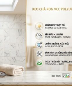 Keo Chà Ron Vcc Polyurea Cao Cấp Kháng Tia Uv Bền Màu Trên 20 Năm Chống Thấm Và Nấm Mốc Tuyệt đối  Vcc Sealant   Sản Xuất Phân Phối Keo Silicone Và Chất Kết Dính Chuyên Nghiệp