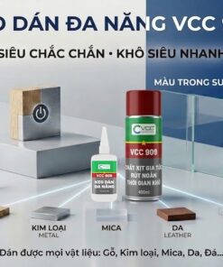 Ảnh Bộ đôi Keo Dán đa Năng Vcc 909 Và Xịt Gia Tốc Khô Nhanh 3 5 Giây Mối Dán Trong Suốt Chuyên Dụng Dán Gỗ Kim Loại Mica Da Và đá  Vcc Sealant   Sản Xuất Phân Phối Keo Silicone Và Chất Kết Dính Chuyên Nghiệp