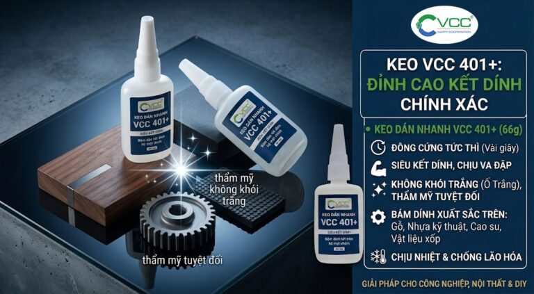 Ảnh Quảng Cáo Studio Keo Dán Nhanh Vcc 401+ Bám Dính Trên Gỗ Kim Loại Và Cao Su Tính Năng Không Khói Trắng đảm Bảo Thẩm Mỹ Tuyệt đối  Vcc Sealant   Sản Xuất Phân Phối Keo Silicone Và Chất Kết Dính Chuyên Nghiệp