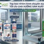 Bộ Sản Phẩm Keo Nhôm Kính Chuyên Dụng Vcc Gồm Keo ép Góc Pu88 Keo ép Góc Hai Thành Phần Pur 2k Và Keo Trám Mặt Cắt Chống Oxi Hóa V868  Keo Silicone Trung Tính A500 đặt Trong Xưởng Sản Xuất Hiện đại  Vcc Sealant   Sản Xuất Phân Phối Keo Silicone Và Chất Kết Dính Chuyên Nghiệp