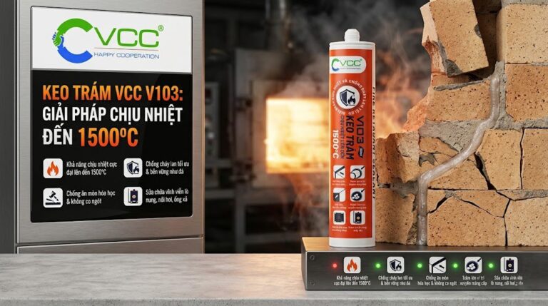Keo Trám Chịu Nhiệt Vcc V103 Dùng để Trám Vá Lò Nung Và ống Xả Chịu Nhiệt Cao 1500 độ C  Vcc Sealant   Sản Xuất Phân Phối Keo Silicone Và Chất Kết Dính Chuyên Nghiệp