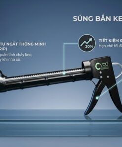 Súng Bắn Keo Tự Ngắt Vcc Màu đen Chuyên Nghiệp Với Cơ Chế Anti drip Chống Chảy Ngược Giúp Tiết Kiệm 20 Vật Tư Và Tạo đường Keo Sắc Nét  Vcc Sealant   Sản Xuất Phân Phối Keo Silicone Và Chất Kết Dính Chuyên Nghiệp