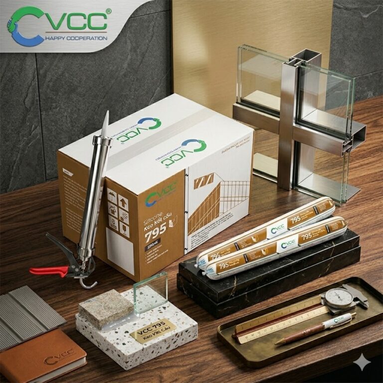 Sản Phẩm Keo Silicone Kết Cấu Vcc 795 Dạng Xúc Xích 590ml Kèm Súng Bắn Keo Chuyên Dụng Cùng Khung Nhôm Kính Và Vật Liệu Xây Dựng  Vcc Sealant   Sản Xuất Phân Phối Keo Silicone Và Chất Kết Dính Chuyên Nghiệp